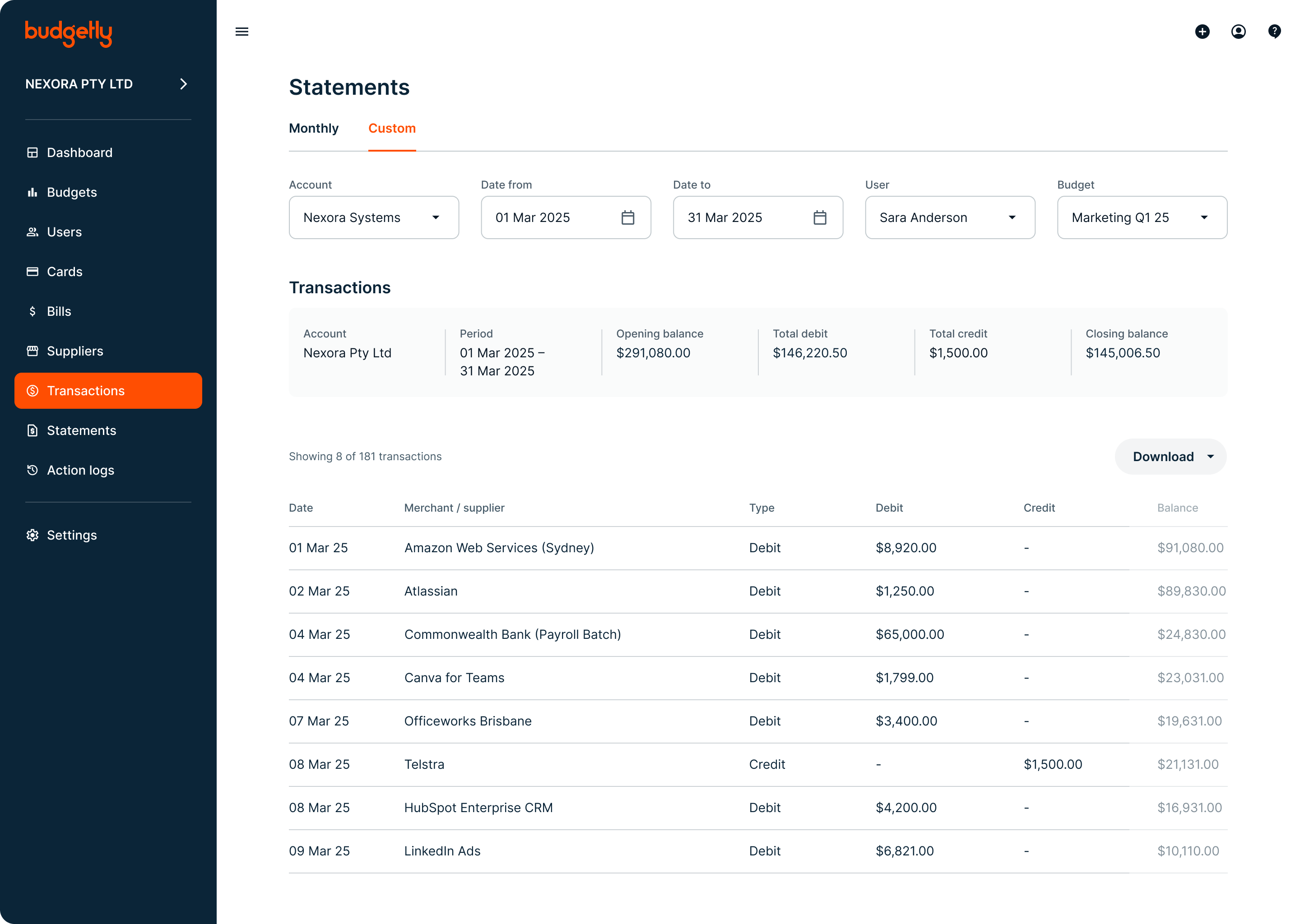 Budgetly-Dash-StatementsCustomFilter