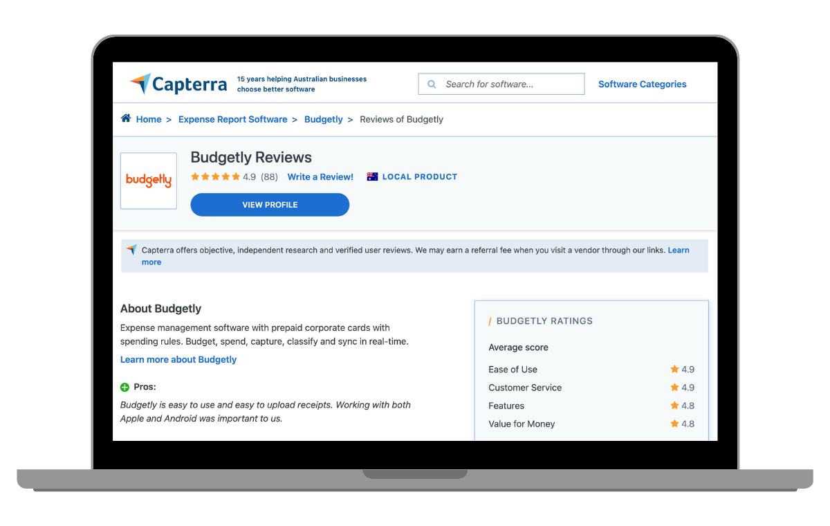 Budgetly Reviews on Capterra