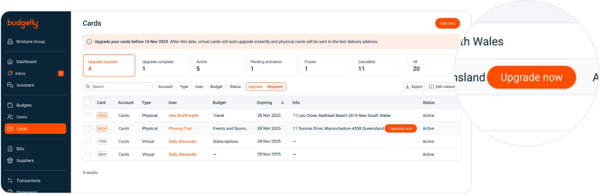 Step 2 - Reissue cards 1