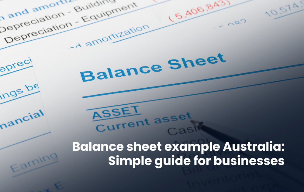 balance sheet example australia