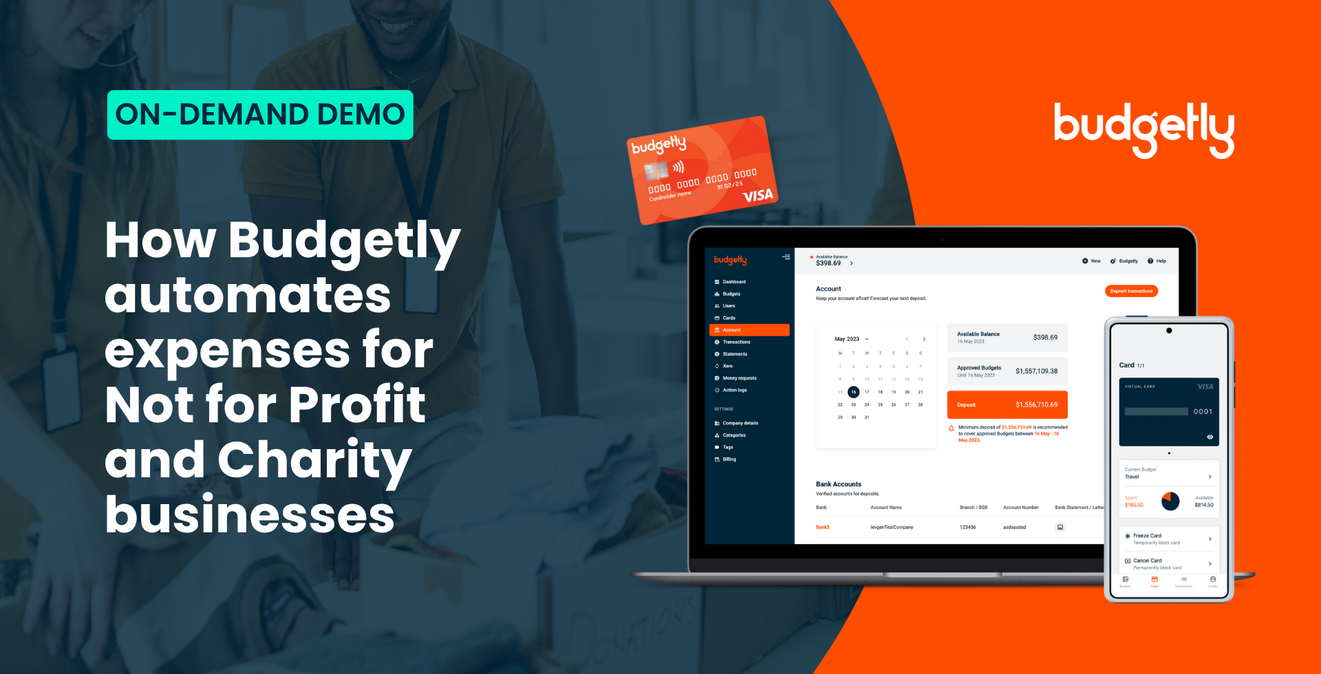 Demo Budgetly - Not for Profit and Charity Businesses