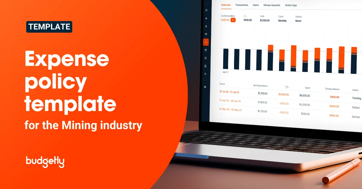 Expense Policy Template for Mining industry | Budgetly