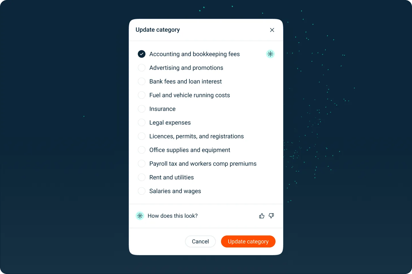 Bookkeeper AI auto-coding transactions