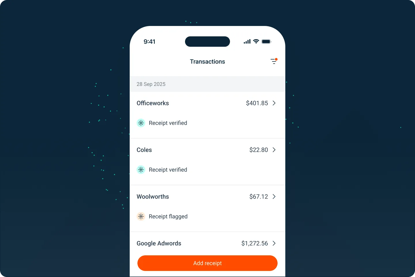 Bookkeeper AI verifying receipt details automatically