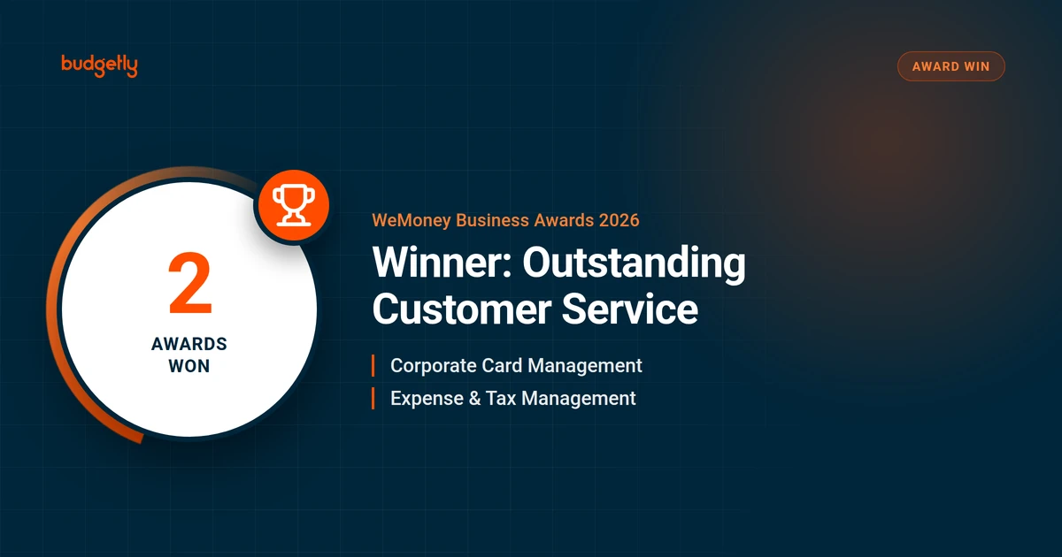 Budgetly wins two WeMoney Business Awards for Outstanding Customer Service