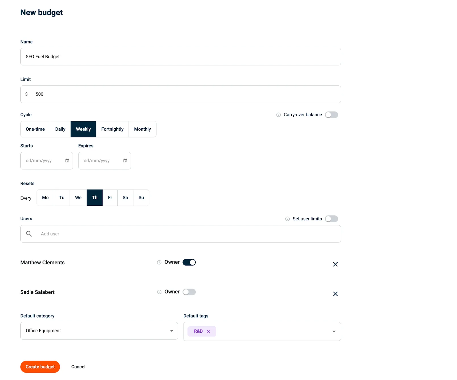 Budgetly customer review on Capterra