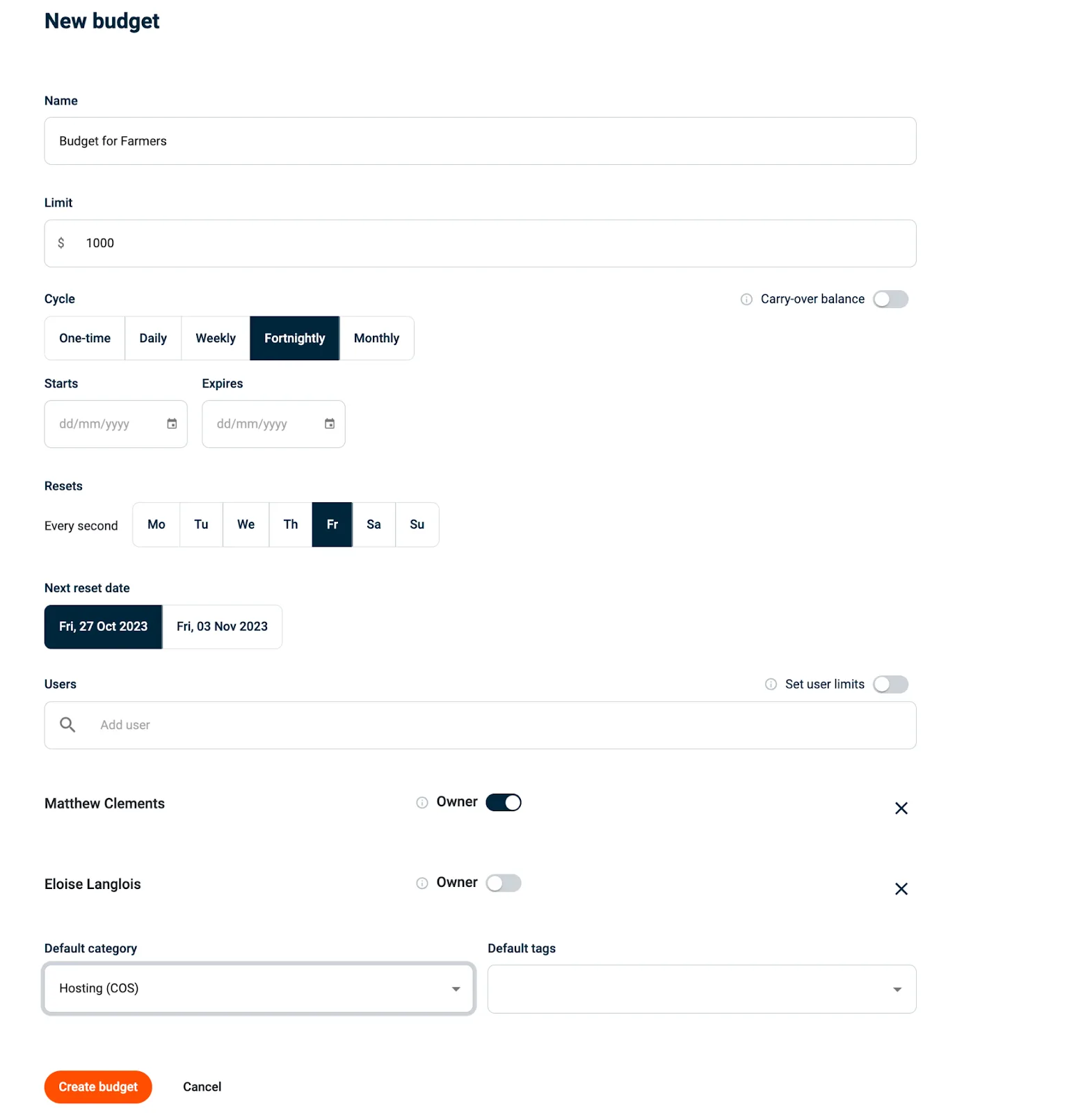 Budgetly customer review on Capterra