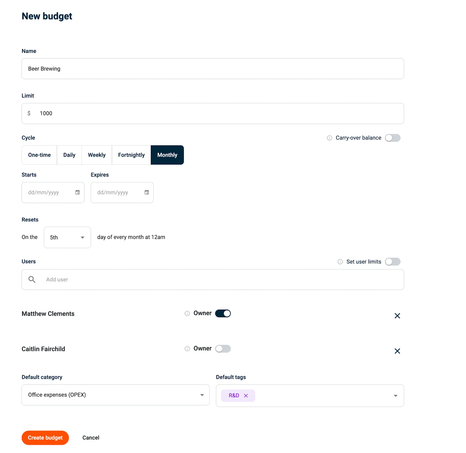 Budgetly customer review on Capterra