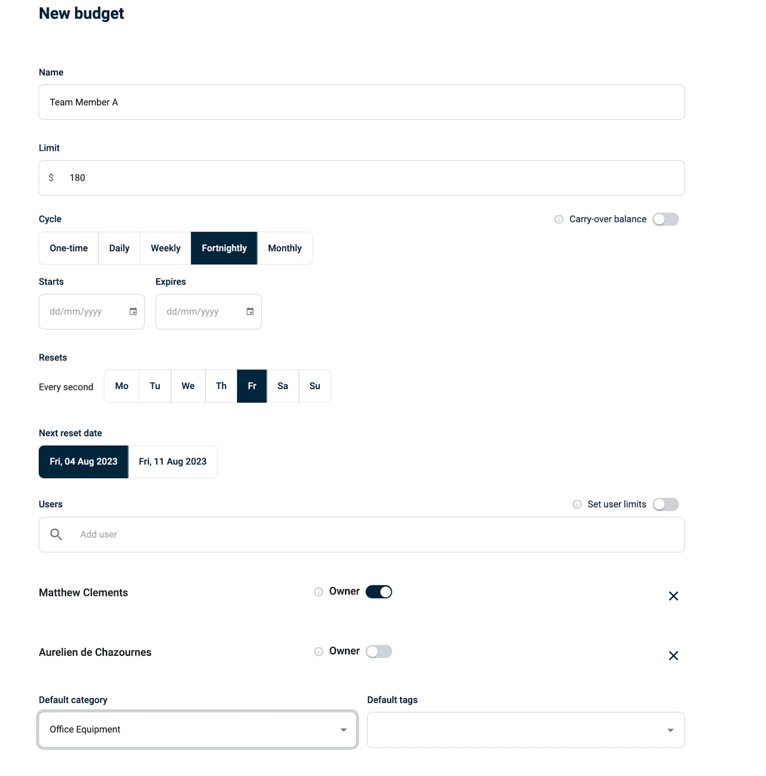 Budgetly customer review on Capterra