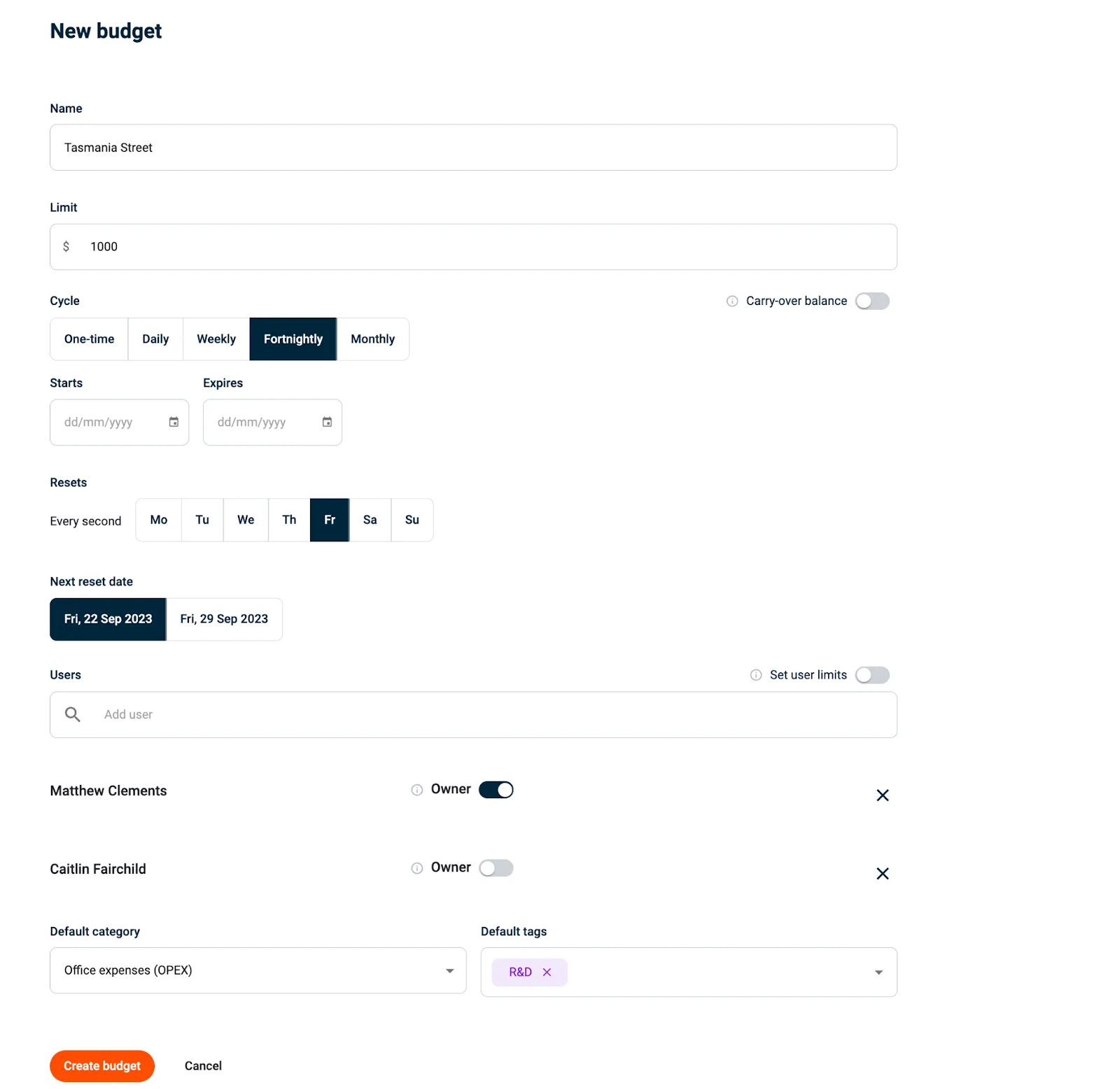 Budgetly customer review on Capterra