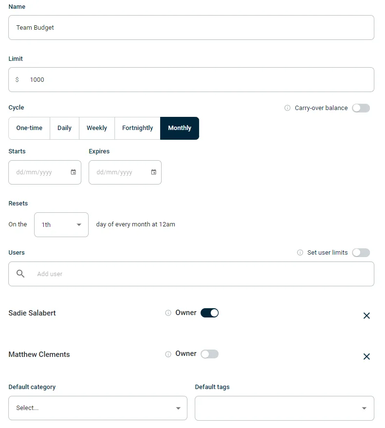 Budgetly customer review on Capterra