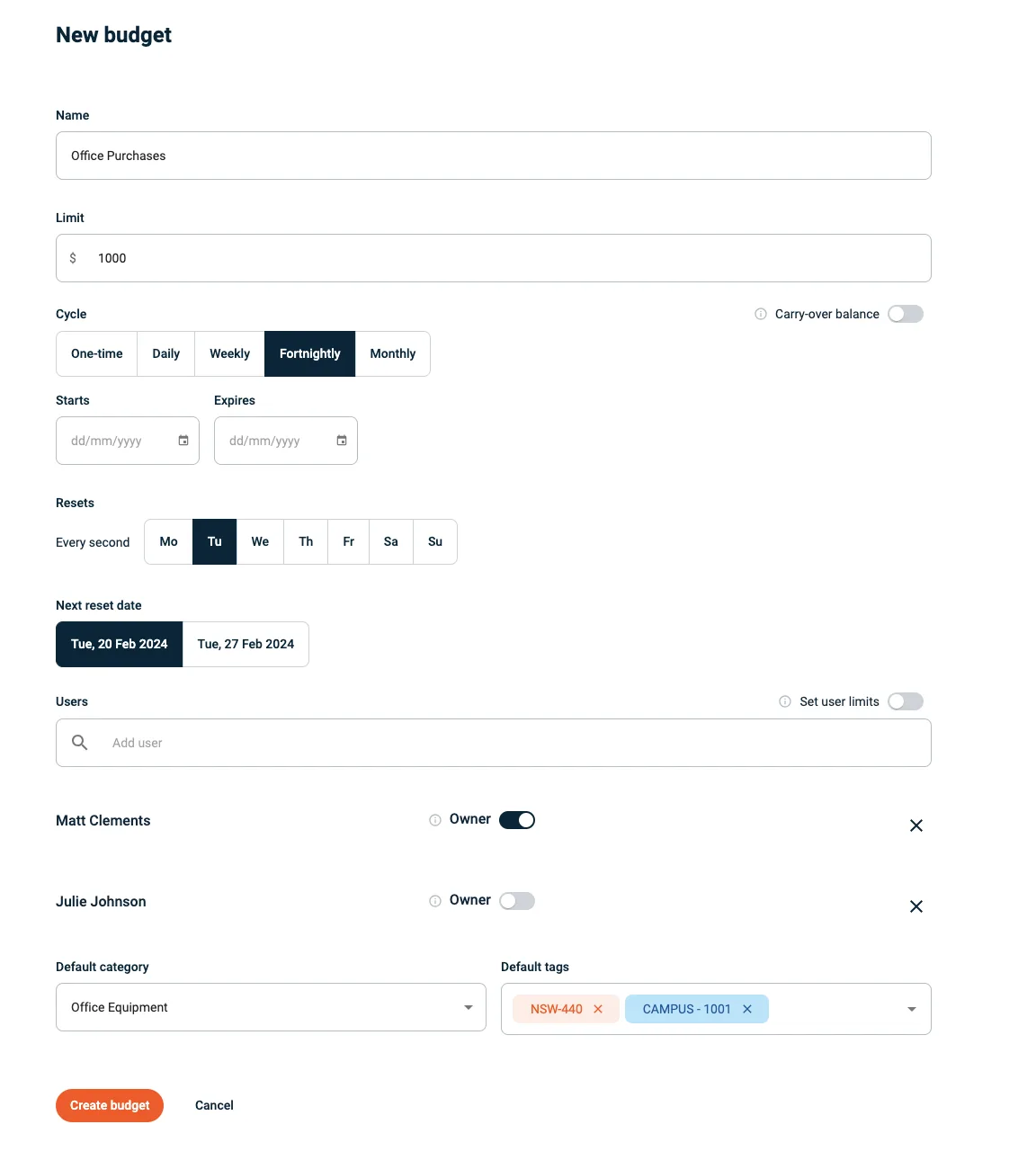 Budgetly customer review on Capterra