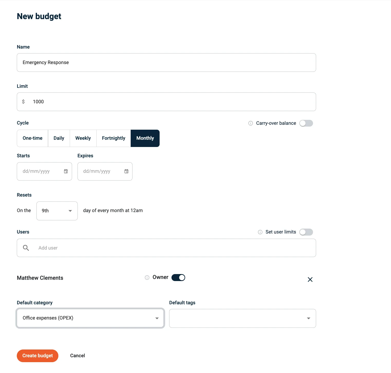Budgetly customer review on Capterra
