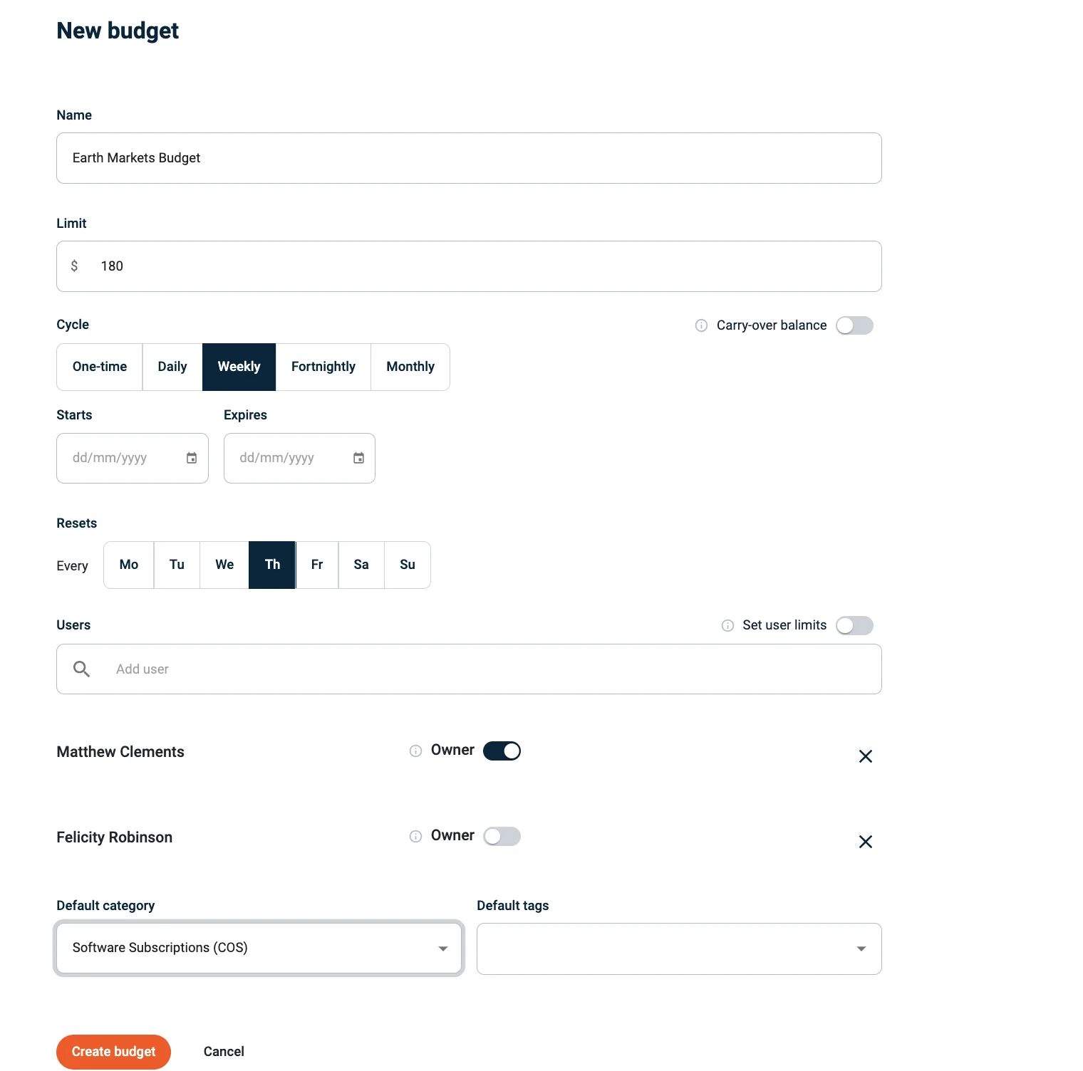 Budgetly customer review on Capterra